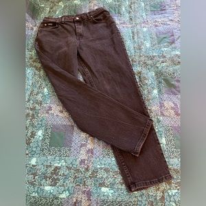 Lee Riders Black Denim Mom Jeans Size 14 Medium